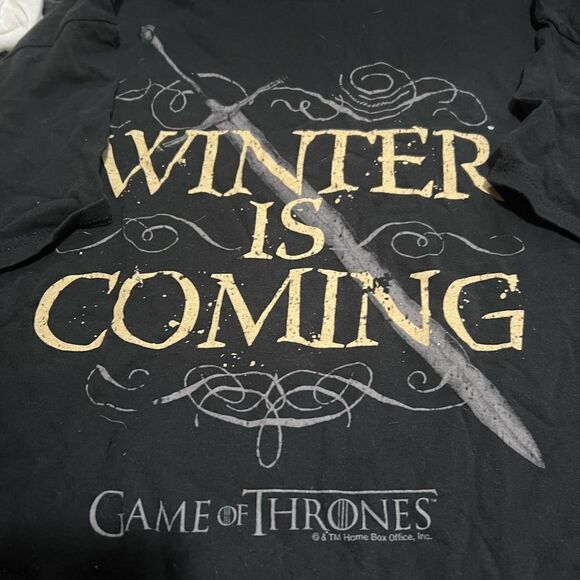 Game of thrones tv show hbo show shirt winter is coming - Picture 1 of 3